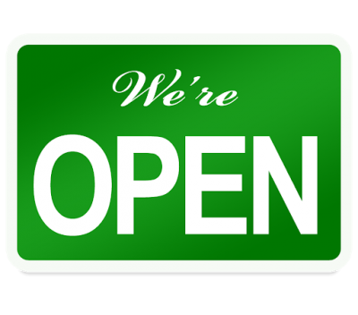 We're open!
